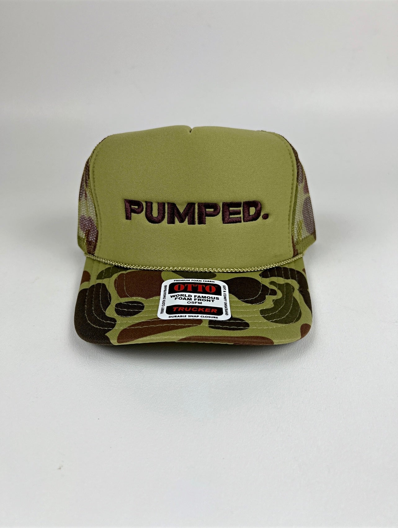 PUMPED. FOAM OTTO TRUCKER HAT (Camo)