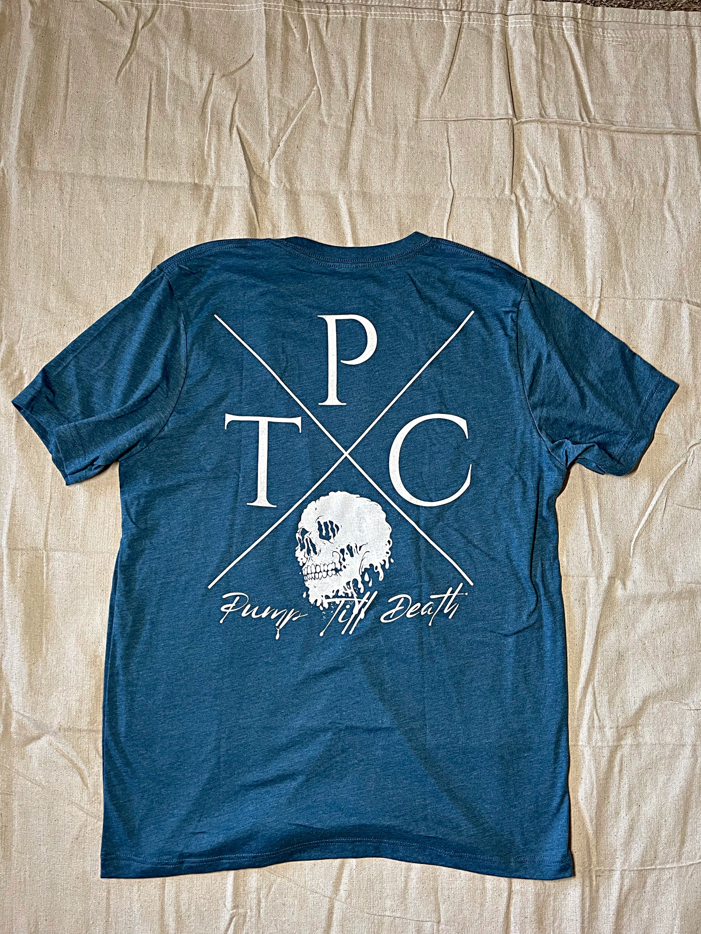 LIGHTWEIGHT TEE. (DEEP HEATHER BLUE)