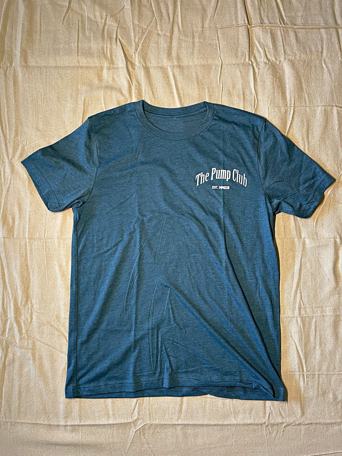 LIGHTWEIGHT TEE. (DEEP HEATHER BLUE)