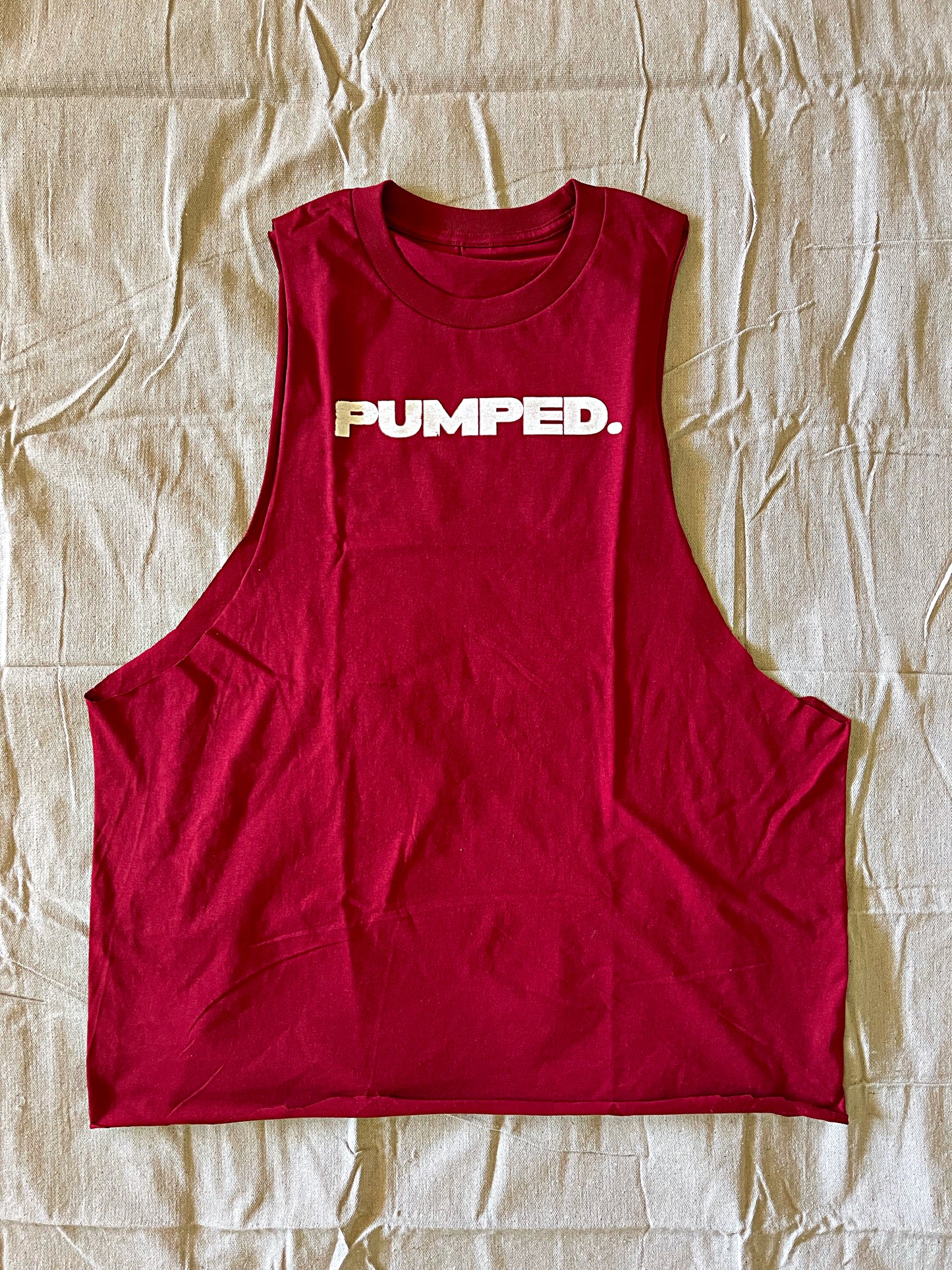 PUMPED. CUT-OFF (LIFEGUARD RED)