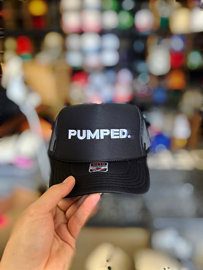 PUMPED. FOAM OTTO TRUCKER HAT (Black)