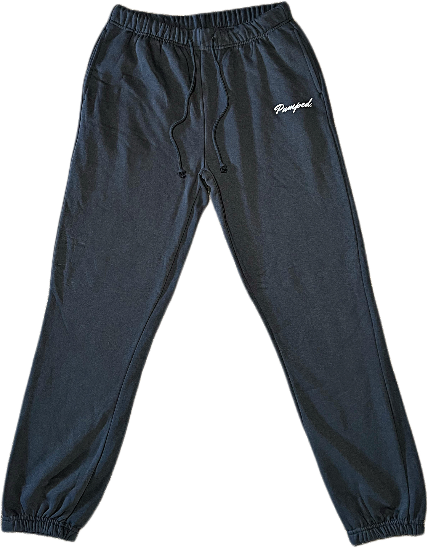 Simple pumped sweats (charcoal gray)