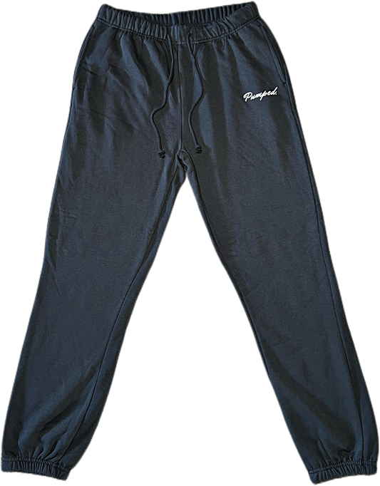 Simple pumped sweats (charcoal gray)