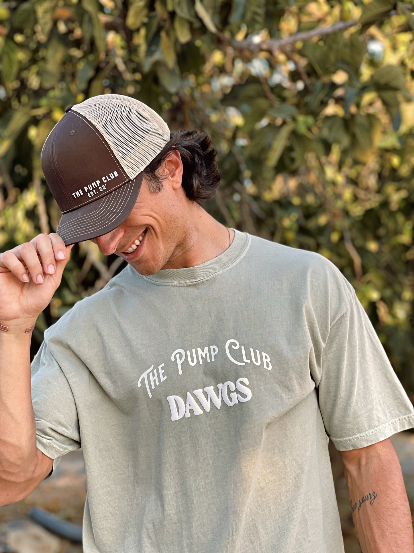 ‘The Pump Club’ Richardson 112 Hat (Brown n’ Khaki)